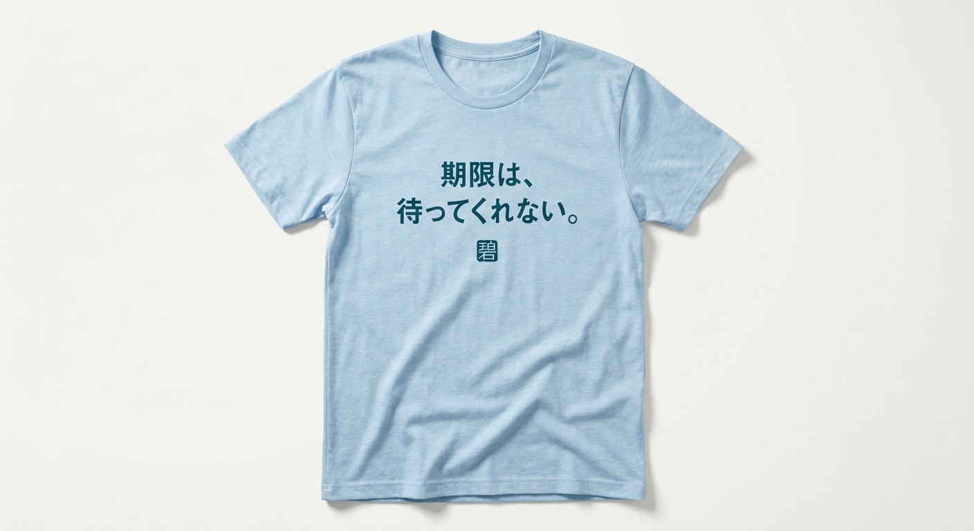 期限は、待ってくれない。
