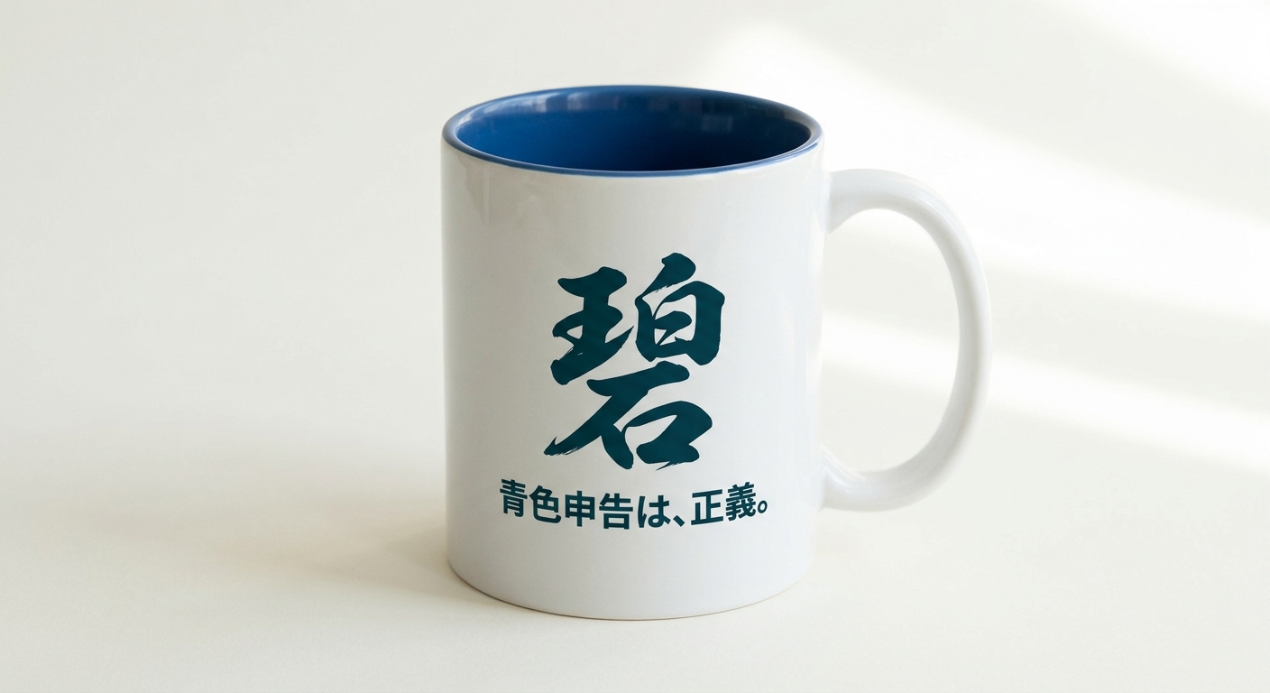 碧 マグ (内側ブルー)