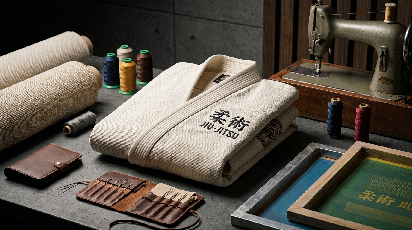 オリジナル柔術衣（道着）の作り方｜刺繍・ロゴ入れと小ロット製造の完全ガイドのイメージ